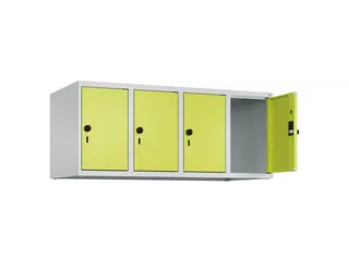 opzetkast,v. locker,4vak.,vak B 300mm,HxBxD 500x1200x500mm,vleugeldeur - 2