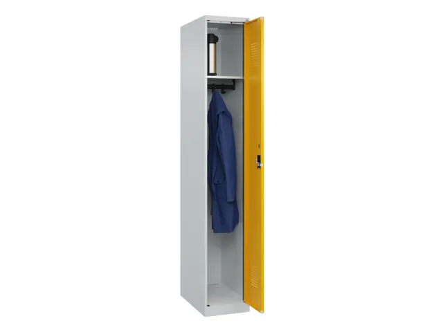 locker,HxBxD 1850x300x500mm,1vak,vak B 300mm,cil.-slot,staand op vloer
