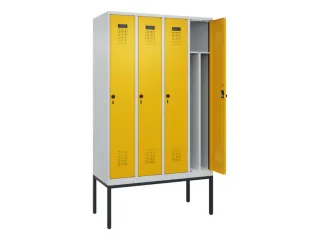 locker voor scheiding van kleding,HxBxD 2120x1200x500mm,4vak - 1