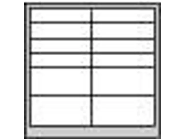 Ladenkast 900x1000x500mm 8+4 Laden Gewoon Uitschuifbaar Geleiderails