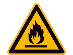 Waarschuwingsbord,Waarschuwing: Brandgevaarlijke Stoffen,Wandbord