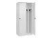 locker voor scheiding van kleding,HxBxD 1850x800x500mm,2vak