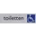 Infobord pictogram toilet rolstoel 165x44mm