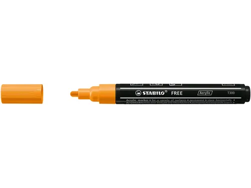 Acrylmarker STABILO Free Acrylic T300 oranje 2-3mm