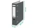 Classeur Leitz 1012 75mm Pp Bancaire 2 Méc. Bleu