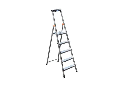 Lichte Universele Ladders Aluminium 5treden H 1,05m