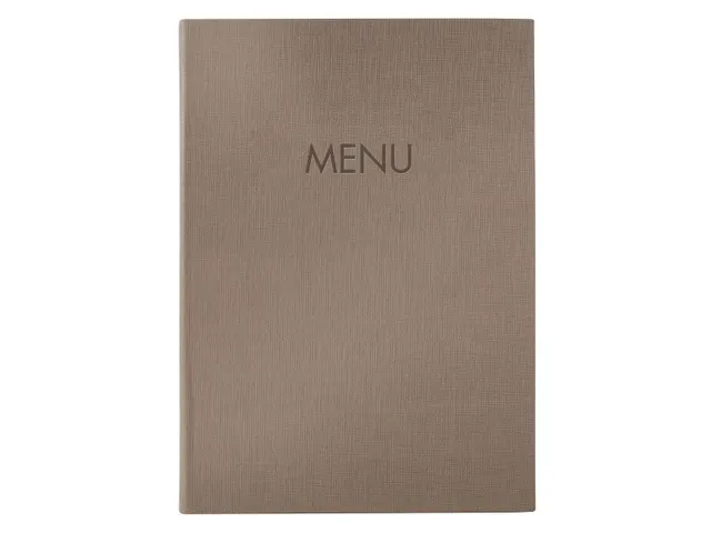 Menukaart map Sigel A4 bruin voor 8 blad