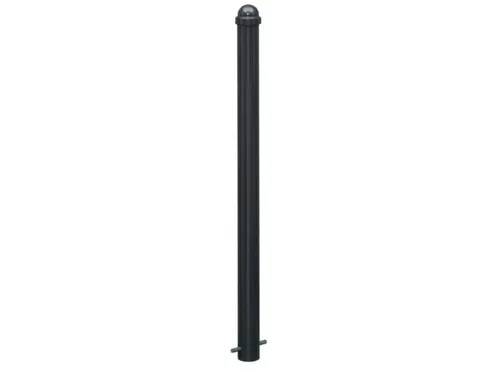 Trottoirpaal 900mm Ø 76mm Met Halve Kogel-kap Om In Beton Gieten