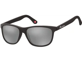 Zonnebril Montana met Revo spiegelglas mat zwart - 1