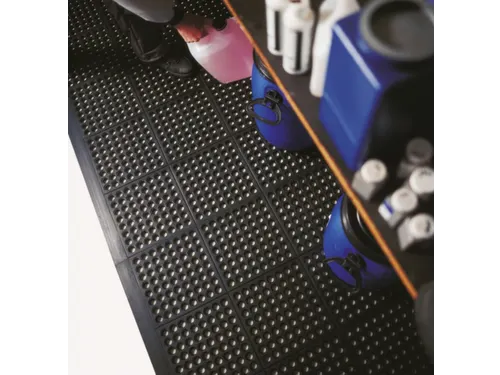 werkplek-vloerbedekking,kliksysteem,HxLxB 15x900x900mm,rubber
