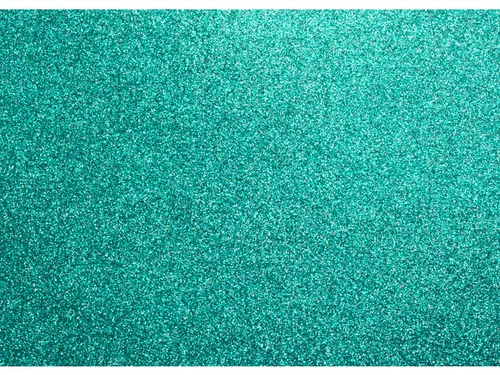 Glitterkarton Kangaro turquois 50x70cm pak à 10 vel