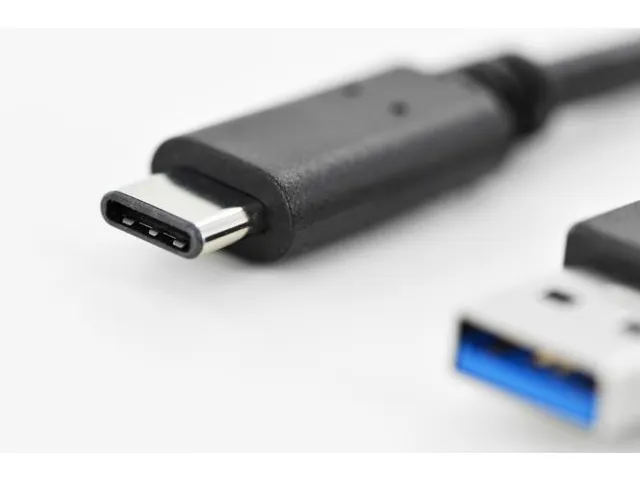 USB Type-C-aansluitkabel Type-C - A M/M 1m 3A 5GB 3.0-versie Zwart