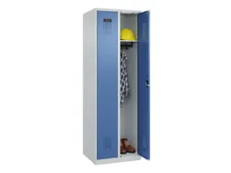 locker,HxBxD 1850x600x500mm,2vak,vak B 300mm,cil.-slot,staand op vloer