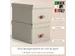 Boîte de rangement Leitz Puro avec couvercle 17L beige set 2 pièces