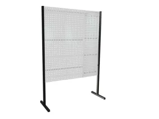 scheidingswand van geperforeerde/sleufplaat,enkel veld,HxB 1500x1500mm - 2