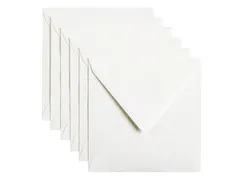 Envelop Papicolor 140x140mm Hagelwit Gegomd