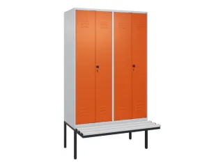 locker voor scheiding van kleding,HxBxD 2120x1200x815mm,4vak - 1
