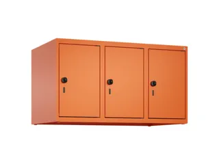 opzetkast,v. locker,3vak.,vak B 300mm,HxBxD 500x900x500mm,draaigrendel - 2