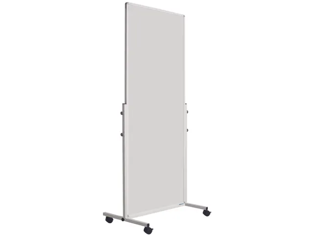 Dubbelzijdig Whiteboard 180x75cm Mobiel Staal Wit Profiel