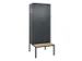 locker voor scheiding van kleding,HxBxD 2120x800x815mm,2vak