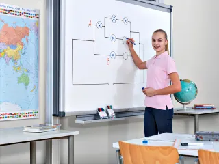 Viltstift edding 363 whiteboard beitel blauw 1-5mm - 5