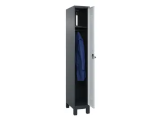 locker,HxBxD 1950x300x500mm,1vak,vak B 300mm,draaigrendel,voeten - 1