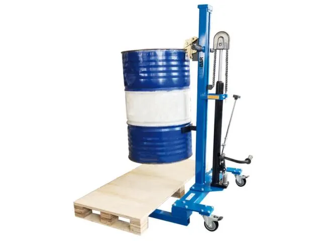 Élévateur À Fûts,Force 300Kg,Châssis Roulant Parallèle,Roul. Piv