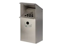 Wandasbak 3.7 liter 410x180x150mm Schuine Afdekking RVS