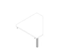 koppelelement voor bureau,90 °,HxBxD 730x840x840mm,v. C-voet,blad wit