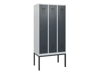 schoollocker,HxBxD 1950x900x500mm,3vak,vak B 300mm,cil.-slot - 2
