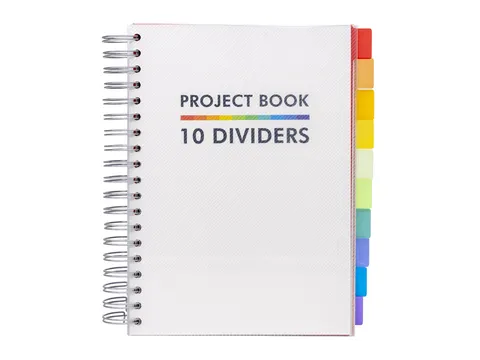 Projectboek Pukka White B5 lijn 10-tabs 200vel/400 pagina's 80 gram