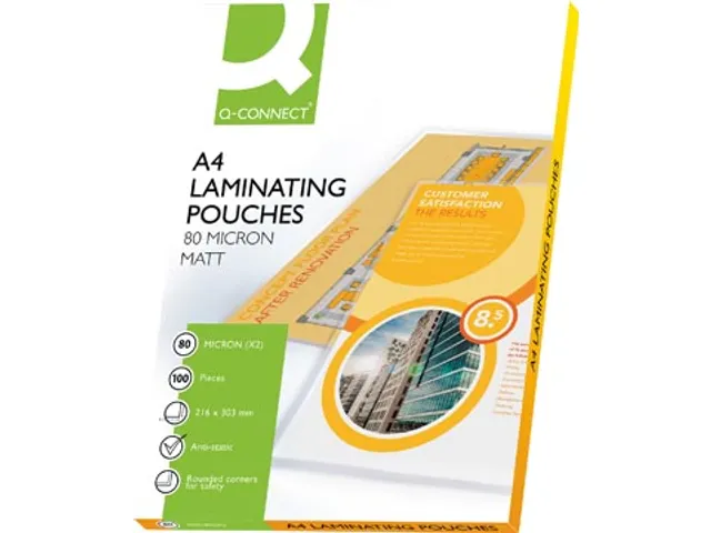 Lamineerhoes A4 Mat 216x303mm 2x80 Micron Doos 100 stuks