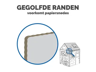Kartonnen speelhuis XL Verjaardag Bankers Box Play inkleurbaar - 4