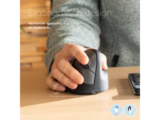Ergonomische muis R-Go HE Break Medium Rechts draadloos Zwart - 3