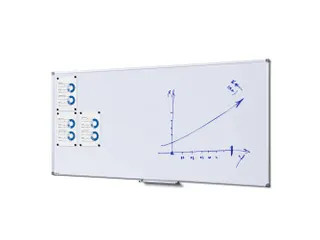 Whiteboard 100x200cm Economy Magneethoudend Staal - 1
