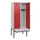 locker met bank,HxBxD 1950x800x815mm,2vak,vak B 400mm,draaigrendel