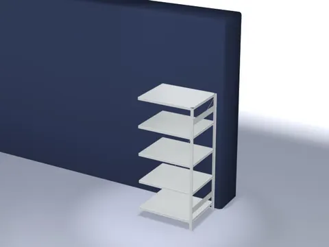 systeemstelling,aanbouwveld,HxBxD 2000x1010x835mm,vakl. 130kg