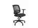 Chaise de bureau Linea New Malice 01 noir/noir avec accoudoir 1D