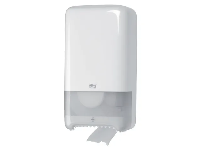 Tork 557500 T6 Toiletpapier Dispenser Twin Mid-size Elevation Wit