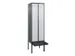locker voor scheiding van kleding,HxBxD 2120x600x815mm,2vak