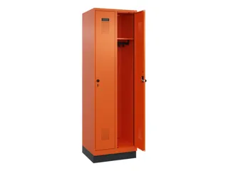 locker,HxBxD 1950x600x500mm,2vak,vak B 300mm,draaigrendel,sokkel - 2