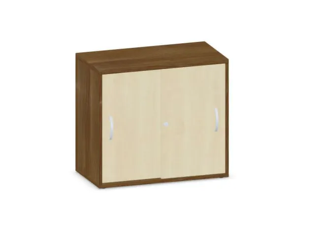 Schuifdeurkast720x800x430mm Romp Noten Decor Front Esdoorn