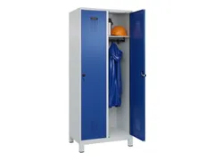 locker,HxBxD 1950x800x500mm,2vak,vak B 400mm,draaigrendel,voeten