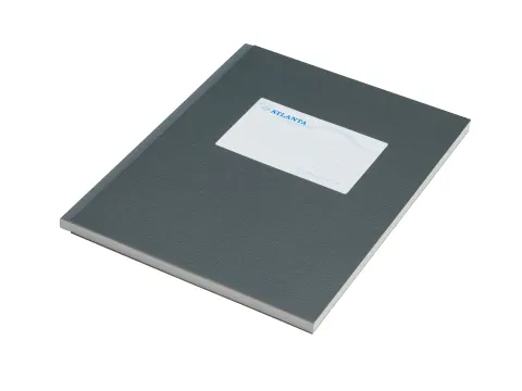 Notitieboek Djois Atlanta gelijmd 210x165 128blz lijn grijs