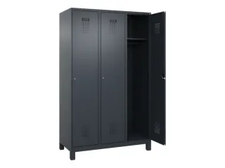 locker,HxBxD 1950x1200x500mm,3vak,vak B 400mm,cil.-slot,voeten - 2