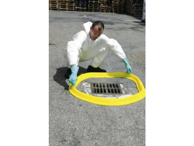 Flexibele afsluitbarrière,v. chemicaliën,HxLxB 100x2000x70mm,PU,geel