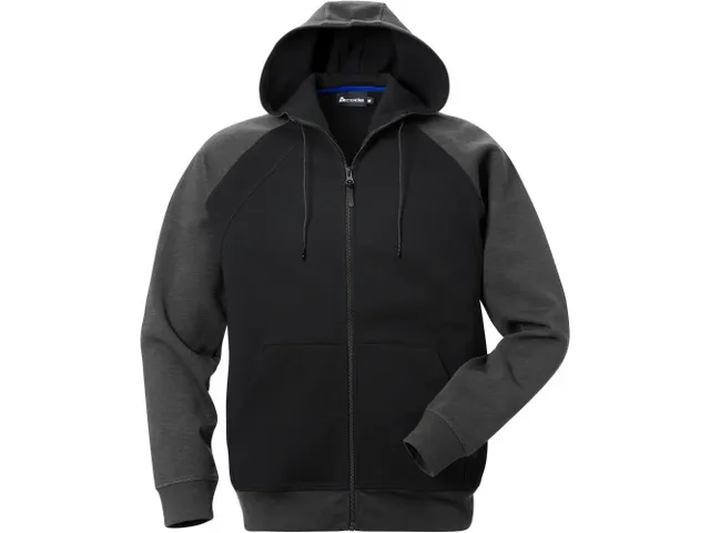 Fristads 124180 sweater, zwart/grijs, maat S, per stuk