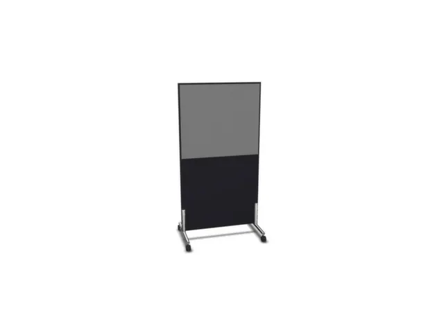 scheidingswand,HxB 1545x800mm,CC-zwart,BN8078-grijs
