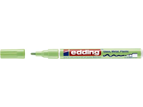 Viltstift Edding 751 lakmarker rond pastel groen 1-2mm