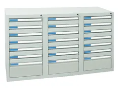 ladekast HxBxD 900x1500x500mm 21laden centrale vergrendeling RAL7035